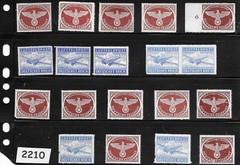 Unused stamps Bulk lot 70 Military Feldpost Luftfeldpost WWII #2210