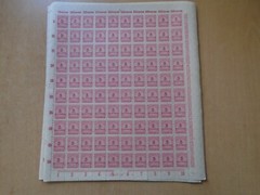 Germany – SG319 5M DM 1923 carmine. 10 x complete sheets of 100 stamps. MNH.