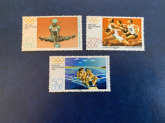 GERMANY EAST DDR GDR 1980 MNH GYMNASTICS BAR ATHLETICS RUNNING ROWING SCULLS