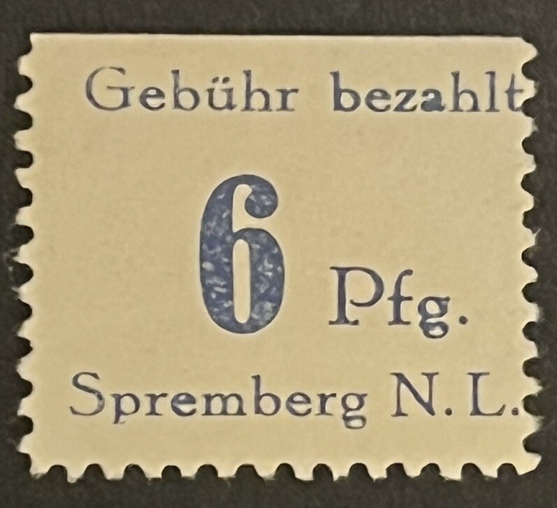 Travelstamps: 1946 Germany Local Spremberg Stamps Mi 10 – 6 Pfennig MNH OG