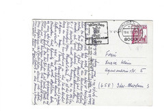 GERMANY Picture Post Card sent from Munchen to Idar-Oberstein – Slogan Cancel