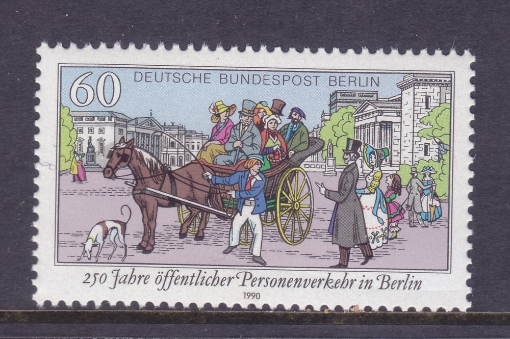 Germany Berlin 9N585 MNH 1990 Public Transportation 250th Anniversary Issue