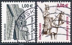 Germany, Postage Stamp, Scott#s 2205 & 2209 Used, 2002 Historic Sites (AB)