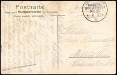 Germany WWI 1918 Navy SMS Posen MSP53 Feldpost Patriotic Cover 75480