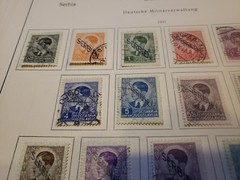 Germany WWII Military Serbia Serbien Collection Lot On Pages Mnh Mh Used