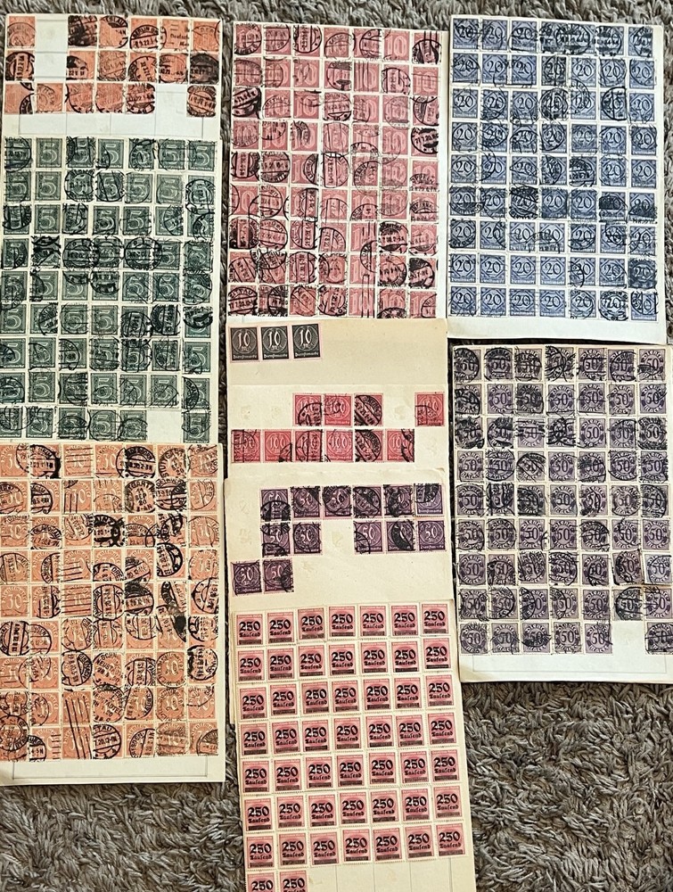 BEAUTIFUL GERMANY MINT AND USED STAMP ACCUMULATION WORLD WAR I INFLATION OVPTS