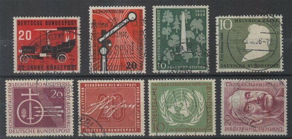 GERMANY LOT OF BETTER ITEM 1950’S USED (ID:455/D12115)