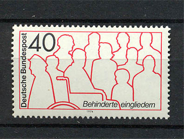 Germany – BRD : Handicapped People stamp from 1974 – mint NH