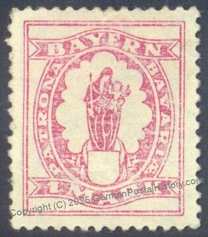 Germany Bavaria Madonna Christ Child Mi187 1M Missing Color Error MH 115621