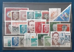 DDR Germany 24 All Different Used MH MNH Definitives & Commem. Selection 58-1
