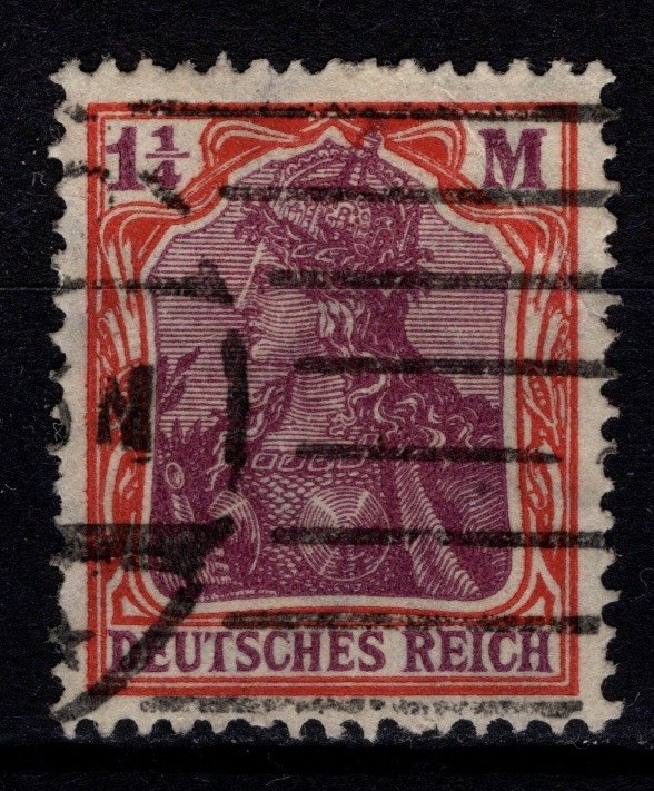 Germany 1920 Def. Inscr. ‚DEUTSCHES REICH‘, 1¼m Purple & Red[Used]