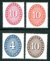 GERMANY OFFICIAL 1927 114-131X ** MNH FLAWLESS SET (F9001