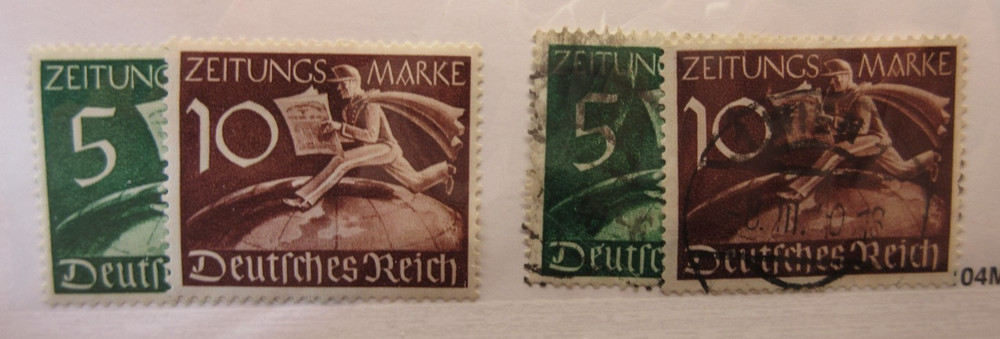 GERMANY, Scott: P1-P2 SETS, MINT LIGHTLY HINGED and USED, Lot30, Cat $11.70
