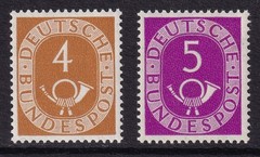 WEST GERMANY 1951 Posthorns selection SG 1046-1047 MLH/* (CV £31)