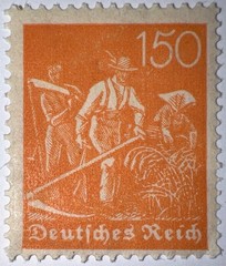Travelstamps: 1922 Germany Deutsches Reich 150pf Stamp Scott #175/Mi 189 MOGNH.