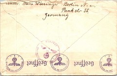GERMANY 1940 WWII POSTAL HISTORY CENSORED COVER ADDR USA & POSTMARK BERLIN