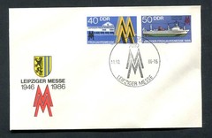 Germany – DDR : Leipzig Fair cover from 1986 – Fancy First Day Cancel – CTO