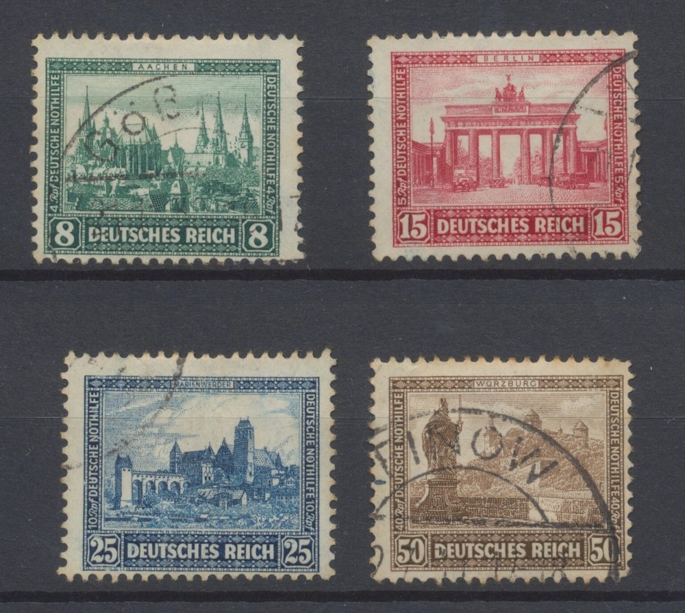Germany Stamps 1930 Welfare Fund Set Used SG465/8 SG £184.45