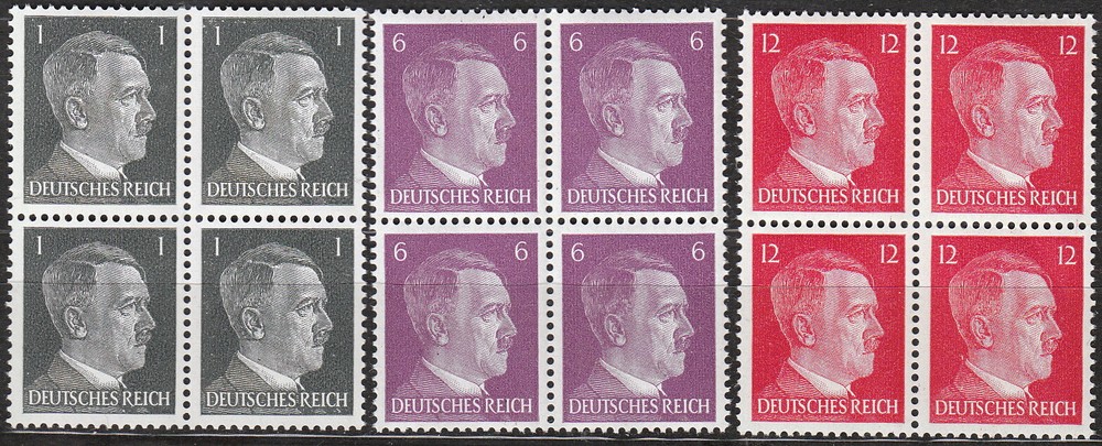 AUTHENTIC Historical Artifact Stamp Germany Block WWII 3rd Reich AH Hitler MNH