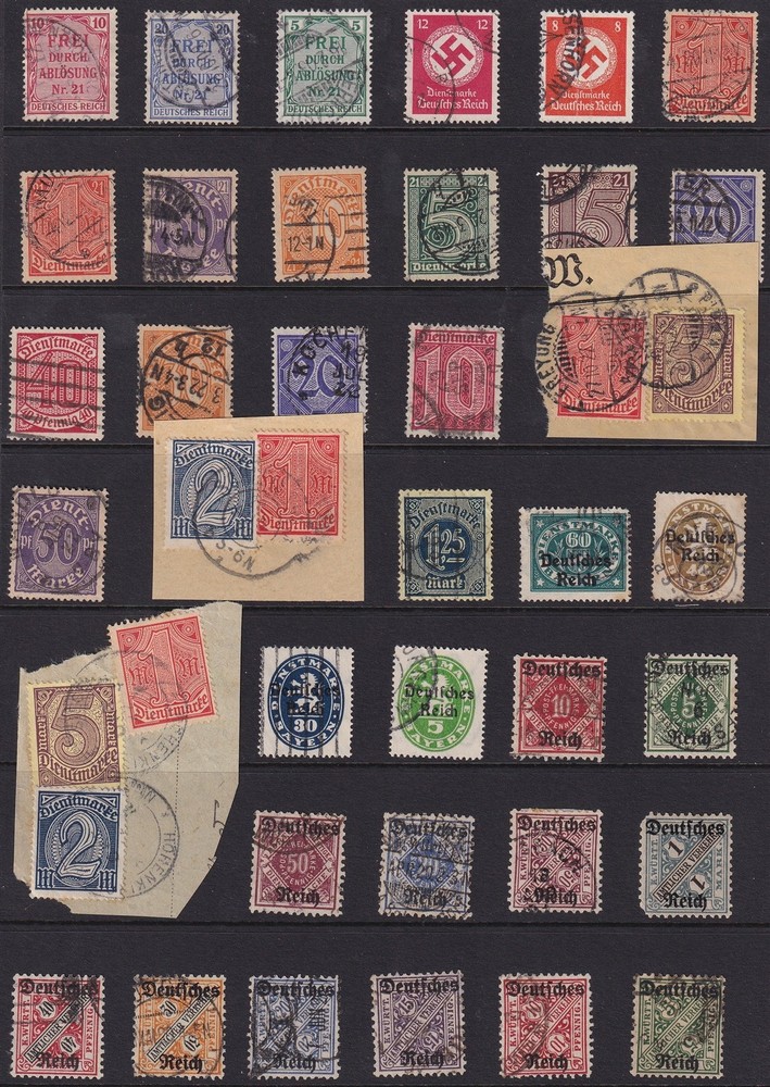 Lot Stamp Germany Reich Dienst Inflation Bayern Officials Dienstmarken U 1