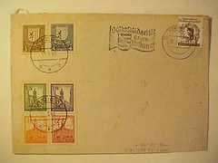 GERMAN 6 DIFF. LOCAL POSTS LEIPZIG 12-3-1946