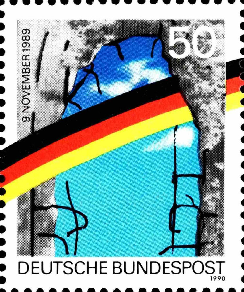 BRD FRG #Mi1481II MNH 1990 Brandenburg Gate Rainbow Flag [1619a YT1313A]