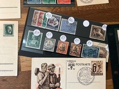german stamps and postal history 1800s states on Reich mint and used *a551