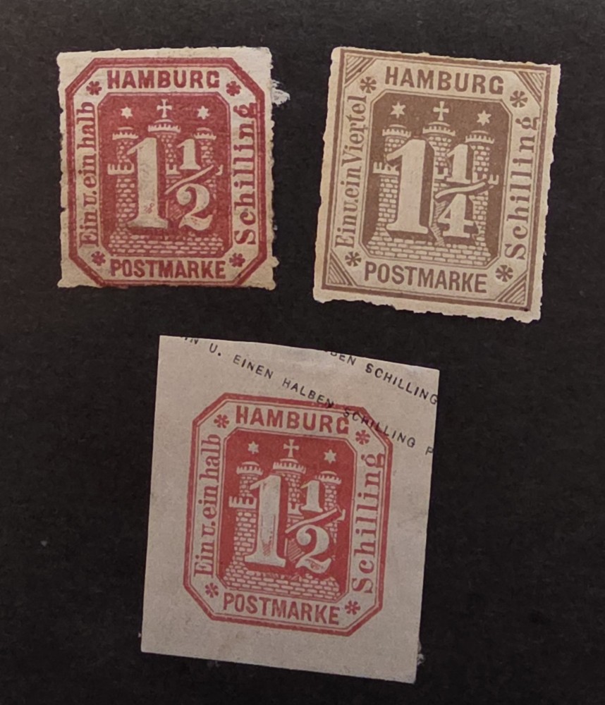 HAMBURG Germany Stamp Lot Unused MH OG T24027