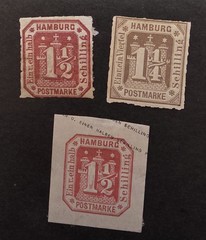 HAMBURG Germany Stamp Lot Unused MH OG T24027