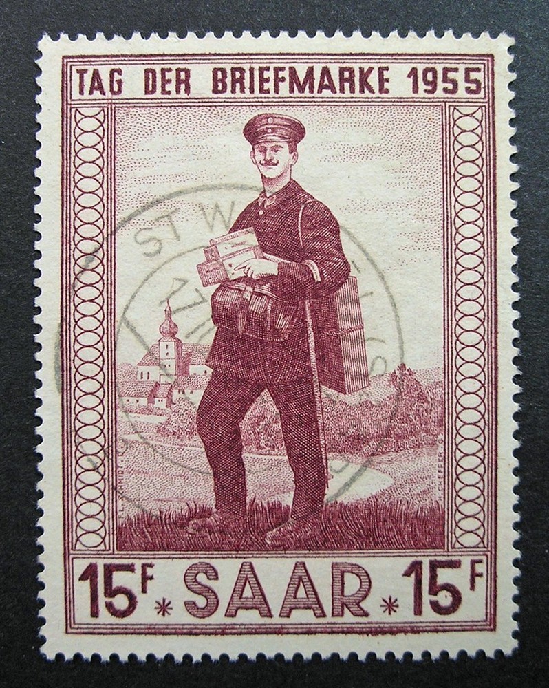 Saar Germany 1955 Scott #256 Used Complete Set!