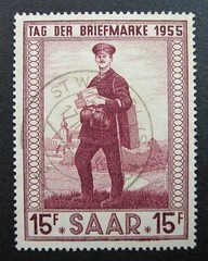 Saar Germany 1955 Scott #256 Used Complete Set!