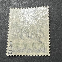1920 Danzig 2pf MNH Double Overprinted Green & Blue Signed WMK Collectible Stamp