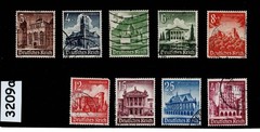 Stamp set B177-B185 1940 Germany Third Reich era Winter relief fund #3209a