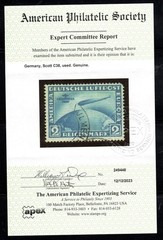 Germany Scott #C38 Zeppelin – Used – Certified