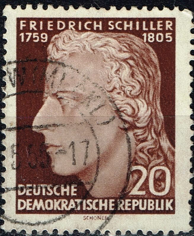 Germany Famous Poet Friedrich Schiller stamp 1959