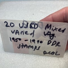 20 USED mixed varied Vtg. 1950-1990 DDR East Germany stamps; $1 Ships/A DEAL!