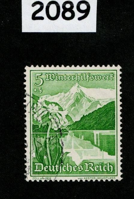 Used stamp Scott B125 1938 Winter relief Culture fund Germany #2089