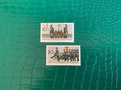 GERMANY EAST DDR GDR 1981 USED NATIONAL PEOPLE’S ARMY SACHSENHAUSEN
