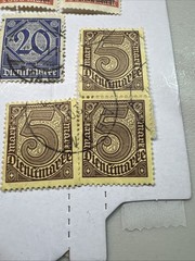 Lot of 100+ Germany 1922-23 Hyperinflation Millionen Milliarden Dienstmarke