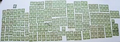 247- Gerhart Hauptmann 1960’s 2 Deutsche Mark Germany Used Postage Stamps Blocks