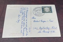 Vintage German postcard Germany Postal card Jesus Christ Christus Kaiphas 1960