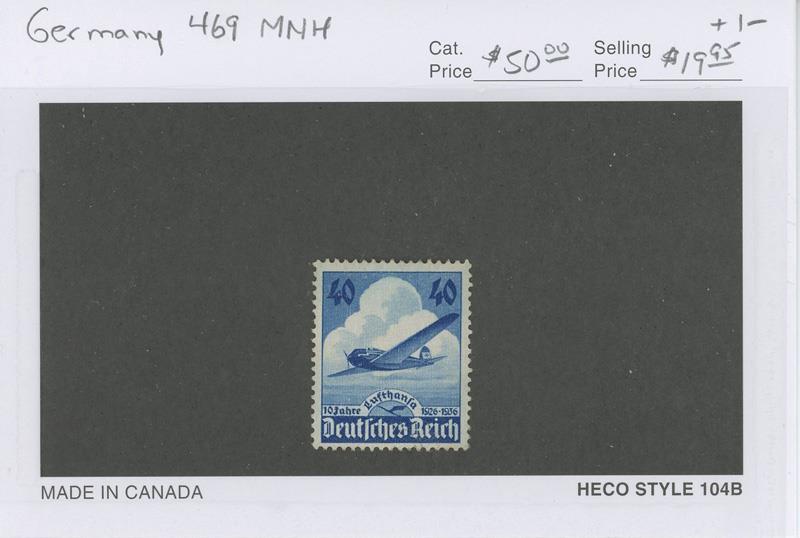 GERMANY SCOTT 469 MNH AIRPLANE STAMPS CAT $50.00 (LOT 2615)