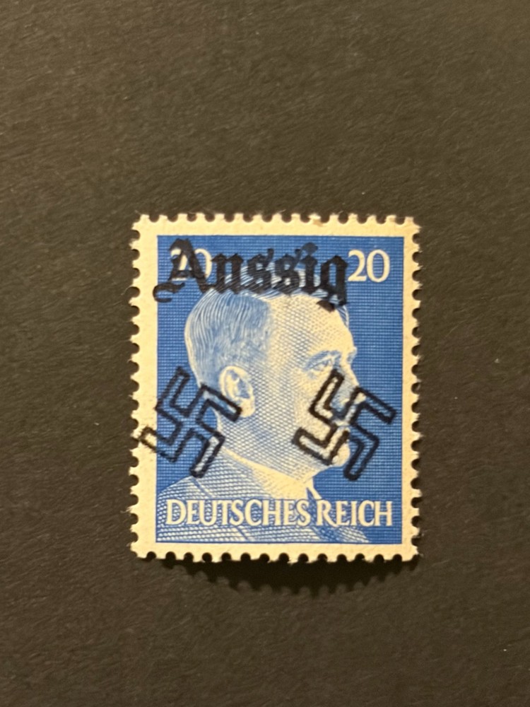 SUDETENLAND WWII GERMAN OCCUPATION Local fantasyovpt AUSSIG 20 Rpf. MNH /s1 #426