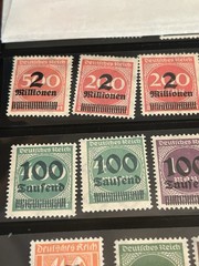 German Overprint Stamp Lot Of 20 MNH
