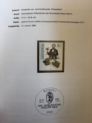 Germany 1984 stamps in book