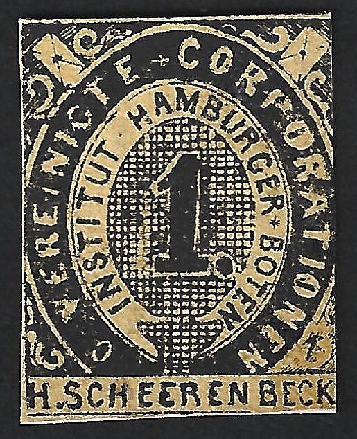 Germany HAMBURG local Private Post Vereinigte 1pf
