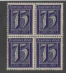 MNH Block PF75 Scott #170 Germania Weimar German Republic 1921 – 1922 issue