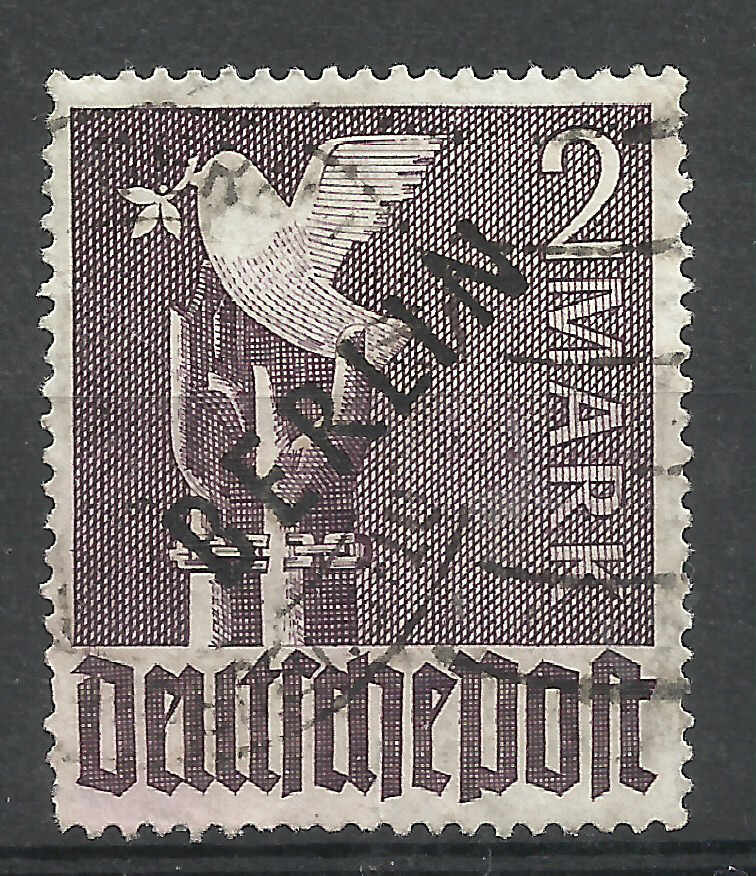 GERMANY BERLIN, YV # 18, USED, W/A LITTLE CUT ON THE BOTTOM