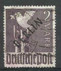 GERMANY BERLIN, YV # 18, USED, W/A LITTLE CUT ON THE BOTTOM