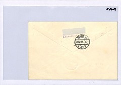 SAAR Cover *VOLKSHILFE* (1934) 5f Top HIGH VALUE Plebiscite 1935 O/p Air XM62